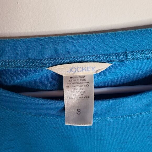 Jockey Blue Long Sleeve Workout Top Women's Small - Picture 4 of 4